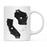 Andaz Press 11oz Black And White Modern California Long Distance Coffee Mug-Set of 1-Andaz Press-Wisconsin-