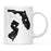 Andaz Press 11oz Black And White Modern Florida Long Distance Coffee Mug-Set of 1-Andaz Press-Alabama-