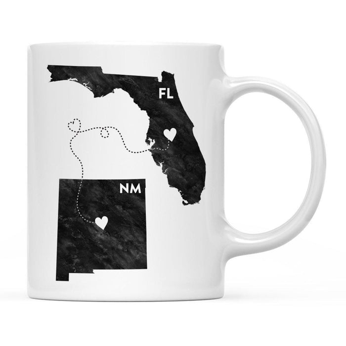 Andaz Press 11oz Black And White Modern Florida Long Distance Coffee Mug-Set of 1-Andaz Press-Alabama-