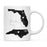 Andaz Press 11oz Black And White Modern Florida Long Distance Coffee Mug-Set of 1-Andaz Press-Alabama-
