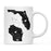 Andaz Press 11oz Black And White Modern Florida Long Distance Coffee Mug-Set of 1-Andaz Press-Alabama-