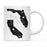 Andaz Press 11oz Black And White Modern Florida Long Distance Coffee Mug-Set of 1-Andaz Press-Alabama-