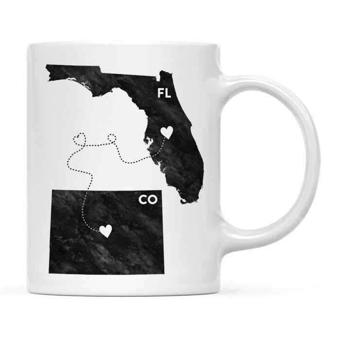 Andaz Press 11oz Black And White Modern Florida Long Distance Coffee Mug-Set of 1-Andaz Press-Colorado-