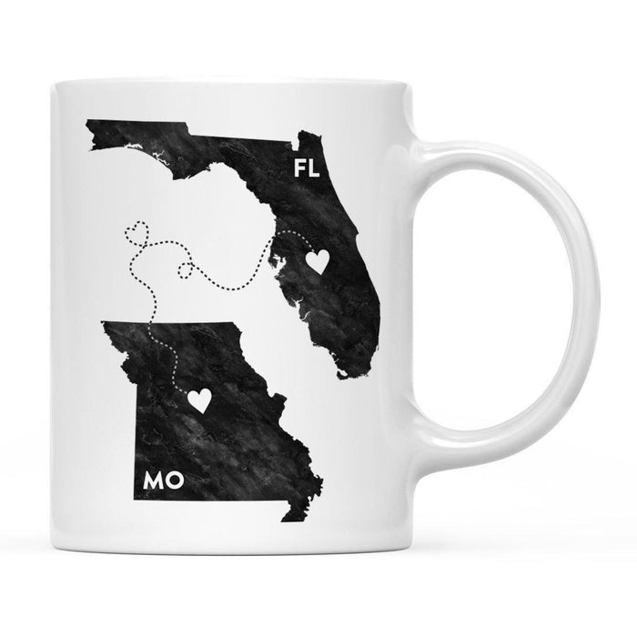 Andaz Press 11oz Black And White Modern Florida Long Distance Coffee Mug-Set of 1-Andaz Press-Missouri-