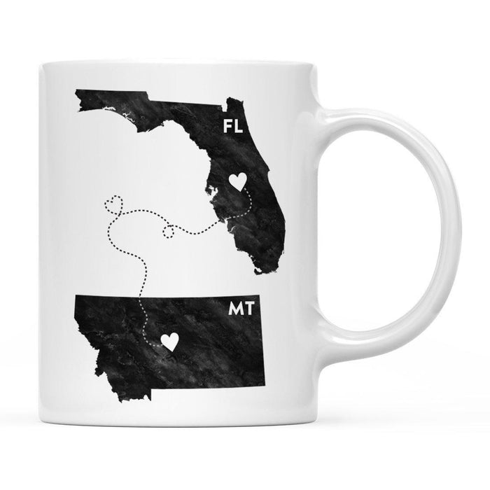 Andaz Press 11oz Black And White Modern Florida Long Distance Coffee Mug-Set of 1-Andaz Press-Montana-