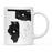 Andaz Press 11oz Black And White Modern Illinois Long Distance Coffee Mug-Set of 1-Andaz Press-Oklahoma-