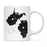 Andaz Press 11oz Black And White Modern Illinois Long Distance Coffee Mug-Set of 1-Andaz Press-West Virginia-