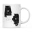 Andaz Press 11oz Black And White Modern Illinois Long Distance Coffee Mug-Set of 1-Andaz Press-Alabama-