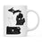 Andaz Press 11oz Black And White Modern Michigan Long Distance Coffee Mug-Set of 1-Andaz Press-Alabama-
