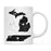 Andaz Press 11oz Black And White Modern Michigan Long Distance Coffee Mug-Set of 1-Andaz Press-Alabama-