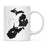 Andaz Press 11oz Black And White Modern Michigan Long Distance Coffee Mug-Set of 1-Andaz Press-Alabama-