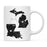 Andaz Press 11oz Black And White Modern Michigan Long Distance Coffee Mug-Set of 1-Andaz Press-Louisiana-