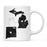 Andaz Press 11oz Black And White Modern Michigan Long Distance Coffee Mug-Set of 1-Andaz Press-New Mexico-