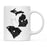 Andaz Press 11oz Black And White Modern Michigan Long Distance Coffee Mug-Set of 1-Andaz Press-South Carolina-