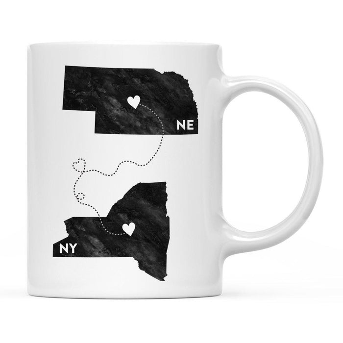 Andaz Press 11oz Black And White Modern New York Long Distance Coffee Mug-Set of 1-Andaz Press-Alabama-