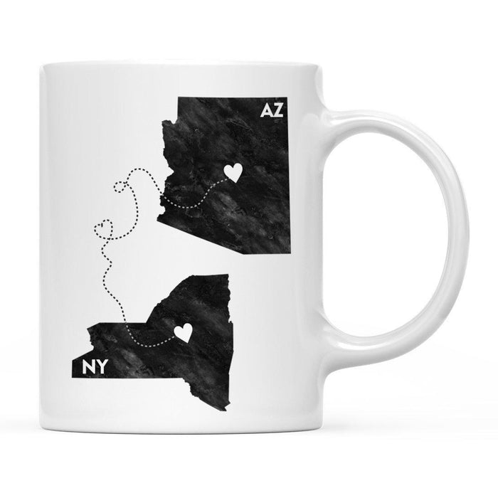 Andaz Press 11oz Black And White Modern New York Long Distance Coffee Mug-Set of 1-Andaz Press-Alabama-