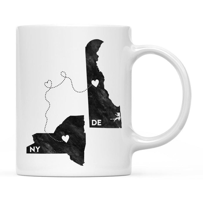 Andaz Press 11oz Black And White Modern New York Long Distance Coffee Mug-Set of 1-Andaz Press-Alabama-