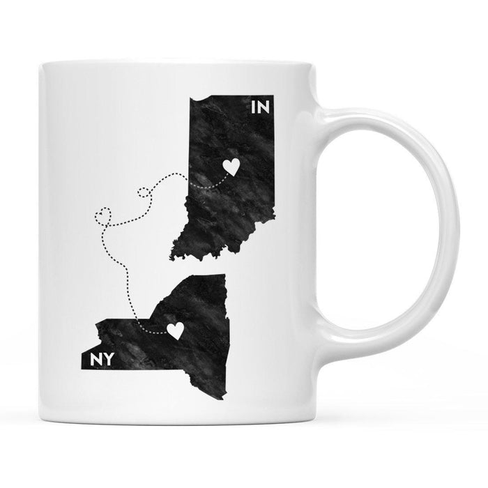 Andaz Press 11oz Black And White Modern New York Long Distance Coffee Mug-Set of 1-Andaz Press-Indiana-