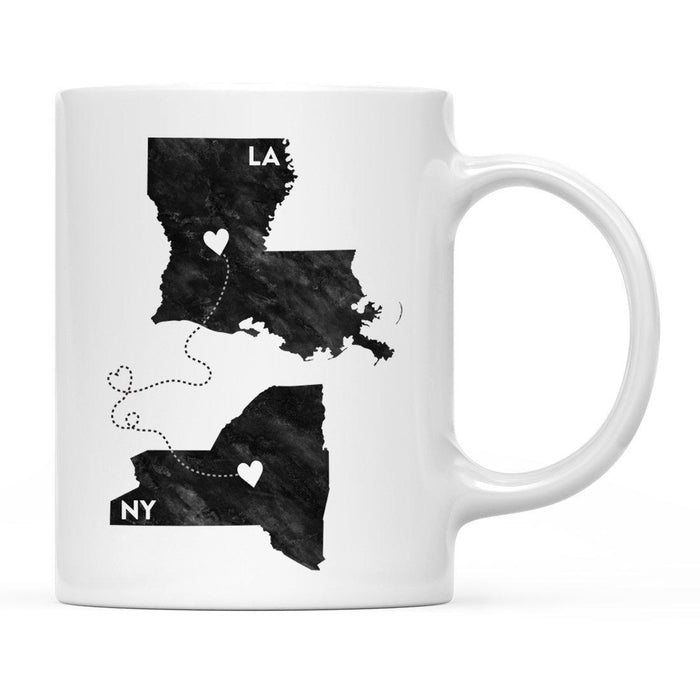 Andaz Press 11oz Black And White Modern New York Long Distance Coffee Mug-Set of 1-Andaz Press-Louisiana-