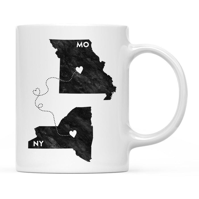 Andaz Press 11oz Black And White Modern New York Long Distance Coffee Mug-Set of 1-Andaz Press-Missouri-