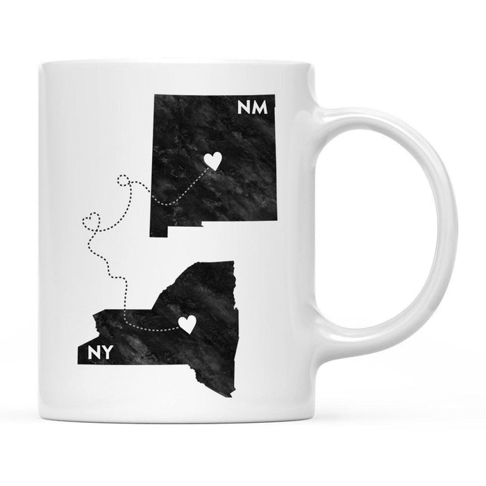 Andaz Press 11oz Black And White Modern New York Long Distance Coffee Mug-Set of 1-Andaz Press-New Mexico-
