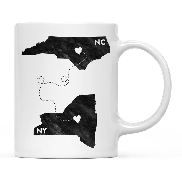 Andaz Press 11oz Black And White Modern New York Long Distance Coffee Mug-Set of 1-Andaz Press-North Carolina-