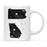 Andaz Press 11oz Black And White Modern Pennsylvania Long Distance Coffee Mug-Set of 1-Andaz Press-Alabama-