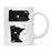 Andaz Press 11oz Black And White Modern Pennsylvania Long Distance Coffee Mug-Set of 1-Andaz Press-Alabama-