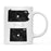Andaz Press 11oz Black And White Modern Pennsylvania Long Distance Coffee Mug-Set of 1-Andaz Press-Alabama-