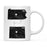 Andaz Press 11oz Black And White Modern Pennsylvania Long Distance Coffee Mug-Set of 1-Andaz Press-Colorado-