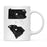 Andaz Press 11oz Black And White Modern Pennsylvania Long Distance Coffee Mug-Set of 1-Andaz Press-South Carolina-