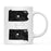 Andaz Press 11oz Black And White Modern Pennsylvania Long Distance Coffee Mug-Set of 1-Andaz Press-South Dakota-
