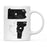 Andaz Press 11oz Black And White Modern Pennsylvania Long Distance Coffee Mug-Set of 1-Andaz Press-Vermont-