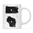 Andaz Press 11oz Black And White Modern Pennsylvania Long Distance Coffee Mug-Set of 1-Andaz Press-Wisconsin-
