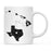 Andaz Press 11oz Black And White Modern Texas Long Distance Coffee Mug-Set of 1-Andaz Press-Alabama-