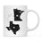 Andaz Press 11oz Black And White Modern Texas Long Distance Coffee Mug-Set of 1-Andaz Press-Alabama-