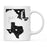Andaz Press 11oz Black And White Modern Texas Long Distance Coffee Mug-Set of 1-Andaz Press-Maryland-