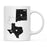 Andaz Press 11oz Black And White Modern Texas Long Distance Coffee Mug-Set of 1-Andaz Press-New Mexico-