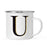 Andaz Press 11oz Black Faux Gold Glitter Monogram Campfire Coffee Mug-Set of 1-Andaz Press-A-