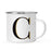 Andaz Press 11oz Black Faux Gold Glitter Monogram Campfire Coffee Mug-Set of 1-Andaz Press-C-