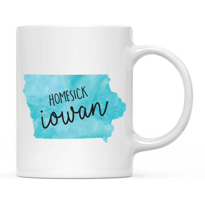 Andaz Press 11oz Black Homesick Watercolor US State Coffee Mug-Set of 1-Andaz Press-Alabama-