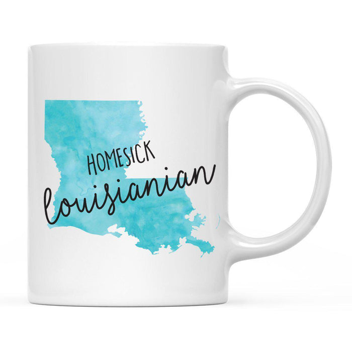 Andaz Press 11oz Black Homesick Watercolor US State Coffee Mug-Set of 1-Andaz Press-Alabama-