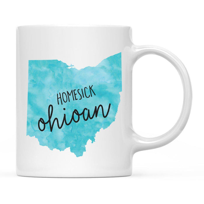Andaz Press 11oz Black Homesick Watercolor US State Coffee Mug-Set of 1-Andaz Press-Alabama-