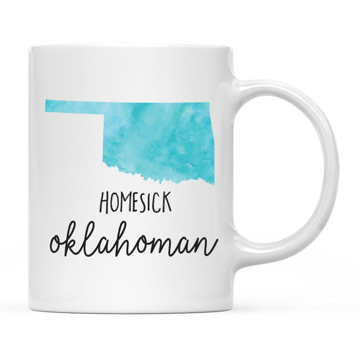Andaz Press 11oz Black Homesick Watercolor US State Coffee Mug-Set of 1-Andaz Press-Alabama-