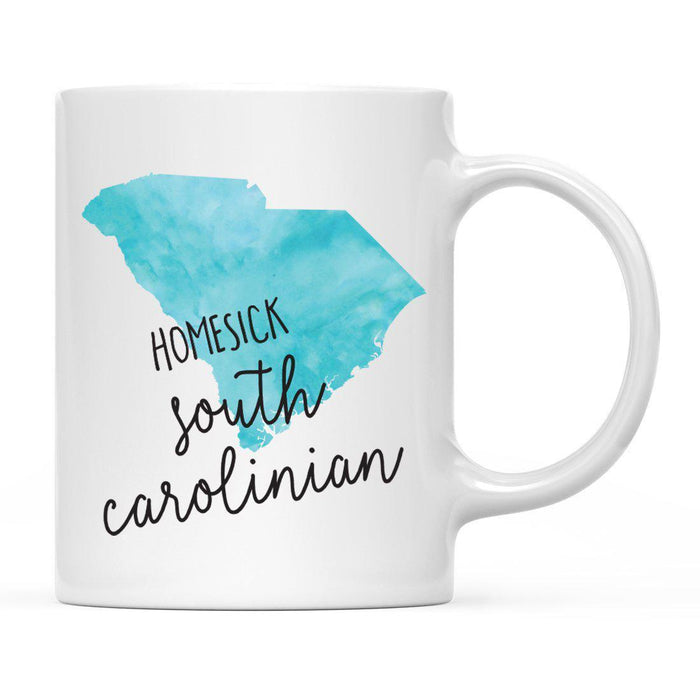 Andaz Press 11oz Black Homesick Watercolor US State Coffee Mug-Set of 1-Andaz Press-Alabama-