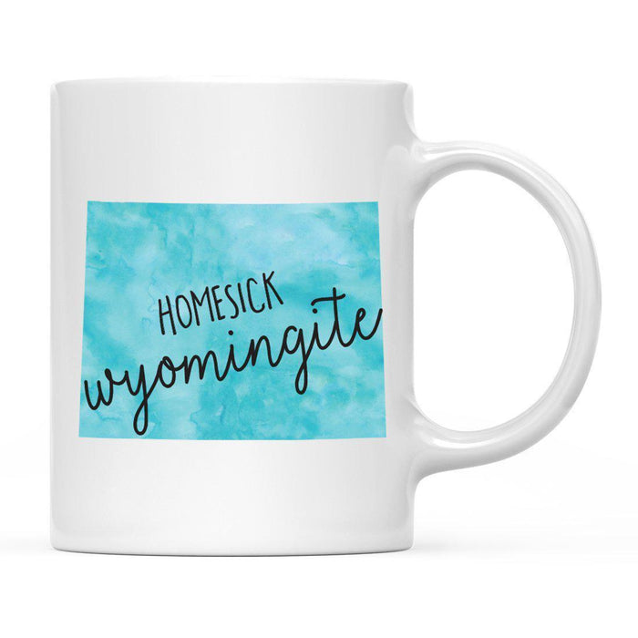 Andaz Press 11oz Black Homesick Watercolor US State Coffee Mug-Set of 1-Andaz Press-Alabama-