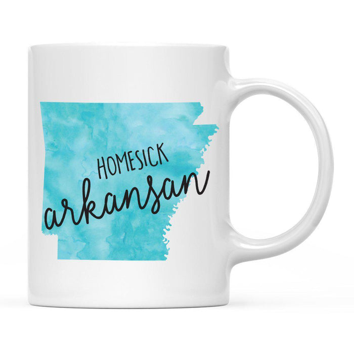 Andaz Press 11oz Black Homesick Watercolor US State Coffee Mug-Set of 1-Andaz Press-Alabama-
