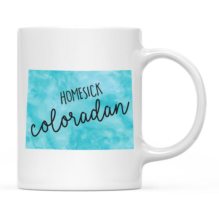 Andaz Press 11oz Black Homesick Watercolor US State Coffee Mug-Set of 1-Andaz Press-Alabama-