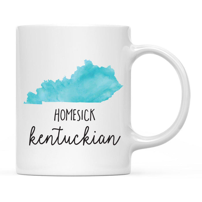 Andaz Press 11oz Black Homesick Watercolor US State Coffee Mug-Set of 1-Andaz Press-Kentucky-