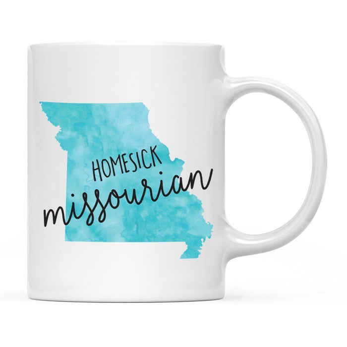 Andaz Press 11oz Black Homesick Watercolor US State Coffee Mug-Set of 1-Andaz Press-Missouri-